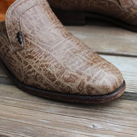 Rare, 1980s Vintage Loake Loafer, Gray Antelope/Kudu Hide, Made in England, 8 UK - Picture 2 of 12